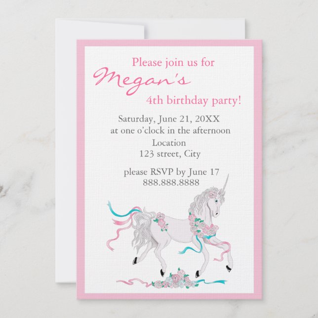 Kindergeburtstags-Einladung Einladung (Vorderseite)