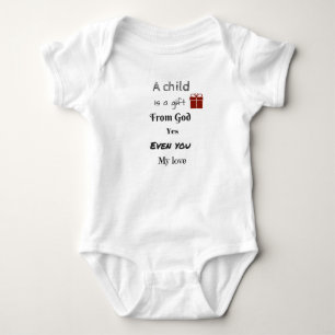Kindergeschenk Gottes, auch du Liebe Baby Strampler