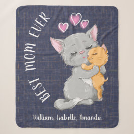 Kindergeschenk, niedlich Katzenrosa Herzen Liebe Sherpadecke