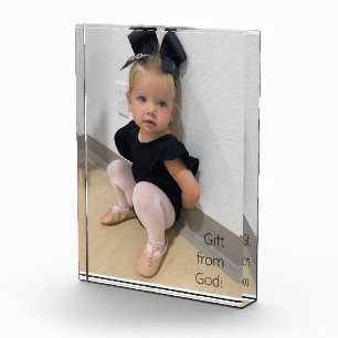 Kindergeschenkfoto von Gott Foto-Block Fotoblock