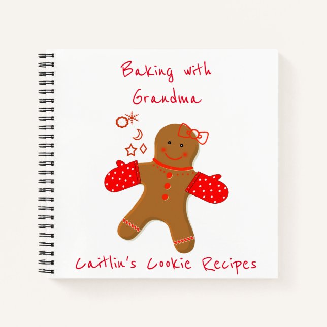 Kindergingerbrot Rezept Organizer Notebook Notizbuch (Vorderseite)