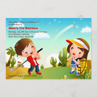 KinderGolf-Einladung Einladung