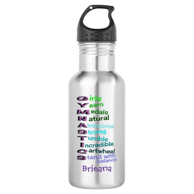 Kindergymnastik personalisiert trinkflasche (Vorderseite)