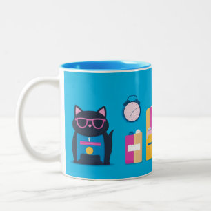 Kinderhaushaltsgegenstände oder Alltagsgegenstände Zweifarbige Tasse