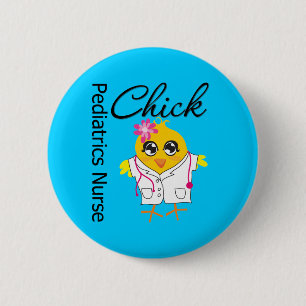 Kinderheilkunde-Krankenschwester-Küken v2 Button