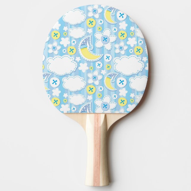 Kinderhintergrund Tischtennis Schläger (Vorderseite)