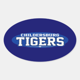 Kinderhochschule; Tiger Ovaler Aufkleber