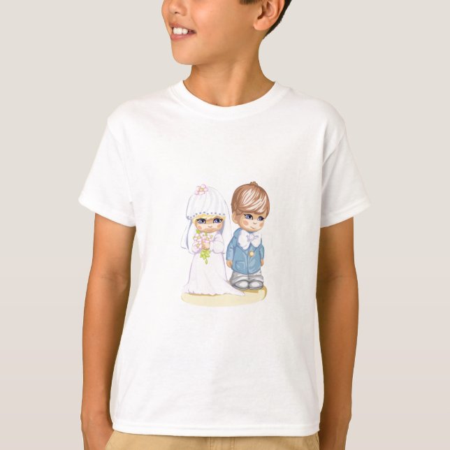 Kinderhochzeitkleidung im zweiten Design T-Shirt (Vorderseite)