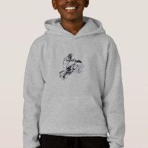 Kinderhoodie mit Dirt-Bike-Design