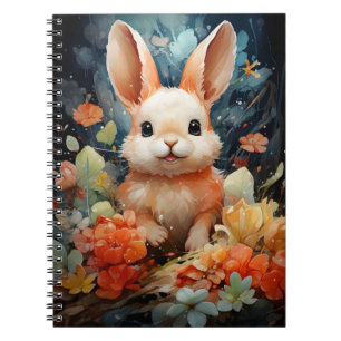 Kinderillustration Adorable Niedlich Sea Bunny Notizblock