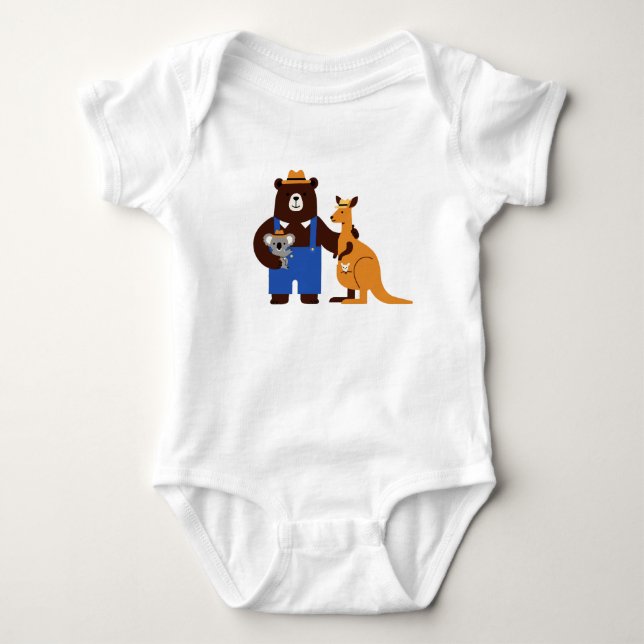 Kinderillustration Baby Strampler (Vorderseite)