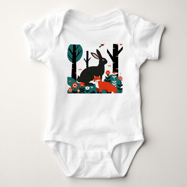 Kinderillustration Baby Strampler (Vorderseite)