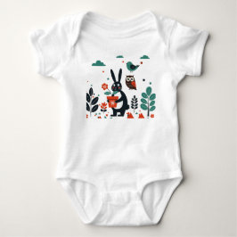 Kinderillustration Baby Strampler