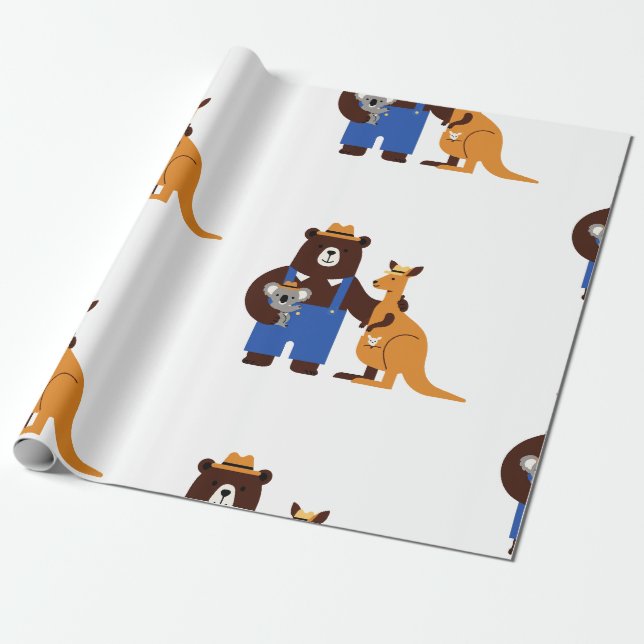 Kinderillustration Geschenkpapier (Ungerollt)