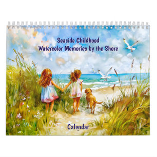 Kinderjahre am Meer – Aquarell-Erinnerungen an der Kalender