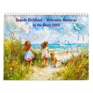 Kinderjahre am Meer – Aquarell-Erinnerungen an der Kalender