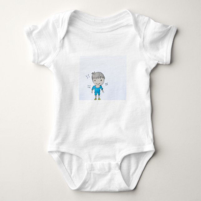 KinderJersey-Anzug mit unverwechselbaren Grafiken Baby Strampler (Vorderseite)