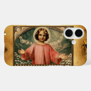 KINDERJESUS MIT ANGELN, braunes Pergament iPhone 16 Hülle