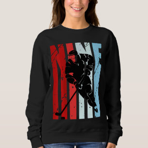 Kinderjunge Eishockey 9. Geburtstag Spielermotivat Sweatshirt