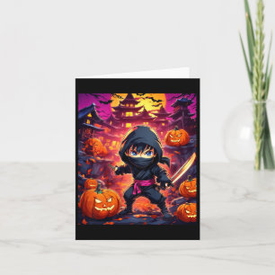 Kinderjunge Halloween Karte