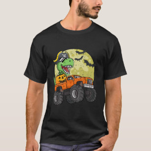Kinderjunge Halloween Monster Truck T - Rex Pirate T-Shirt