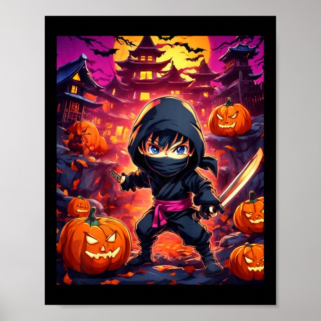 Kinderjunge Halloween Poster (Vorne)