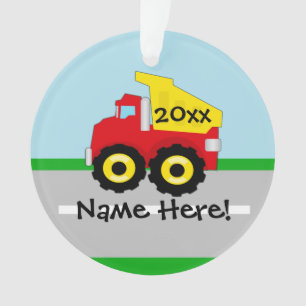 Kinderjungen-Bau Dumptruck Ornament
