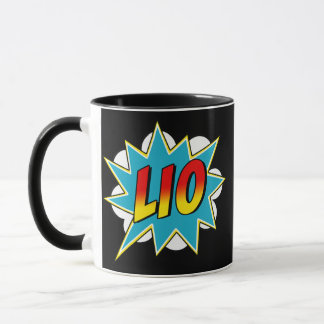Kinderjungen Lio Name Comic Buch Superherd  Tasse