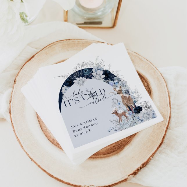 Kinderkälte außerhalb Winter Blumenstrauß Baby Dus Serviette (Von Creator hochgeladen)