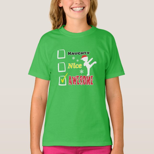 KinderKampfkunst-Weihnachten T-Shirt (Vorderseite)