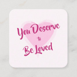 Kinderkarte: "Du verdienst dich zu lieben" Karten