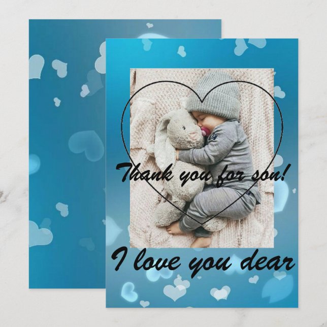 Kinderkarte Einladung (Vorne/Hinten)