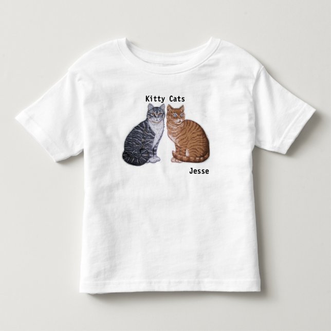 Kinderkatzkatzen zum Shirt Kinder IHREN NAMEN Kätz (Vorderseite)