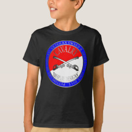Kinderkavallerie zeigen Desigins Logo-T - Shirt an