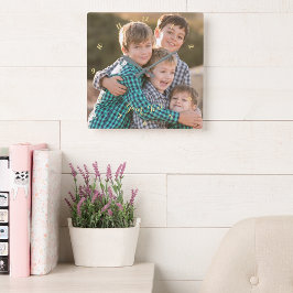 Kinderkids für die ganze Familie zum Hochzeitsfieb Quadratische Wanduhr