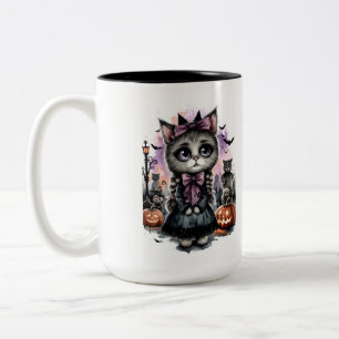 KINDERKINDERKATZLADY ZWEIFARBIGE TASSE