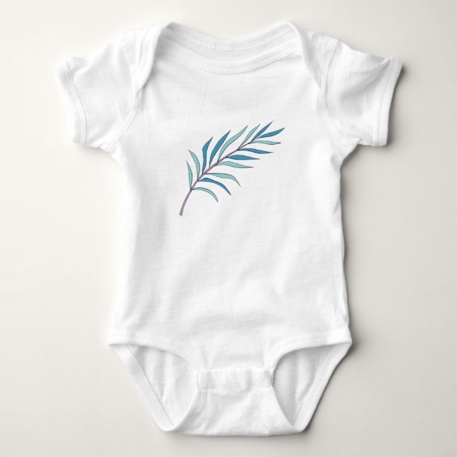 Kinderkleidung Blume liebt Design Baby Strampler (Vorderseite)