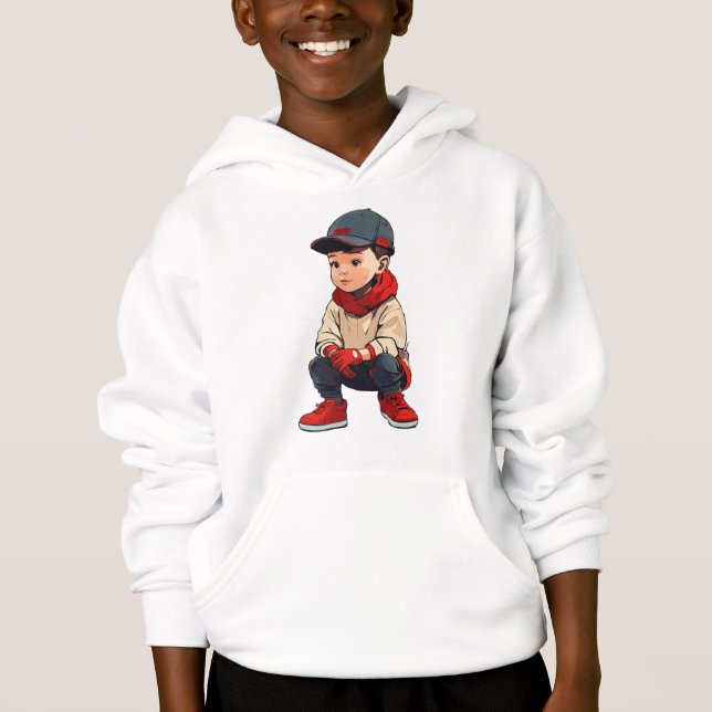 Kinderkleidung für große Abenteuer Hoodie (Vorderseite)