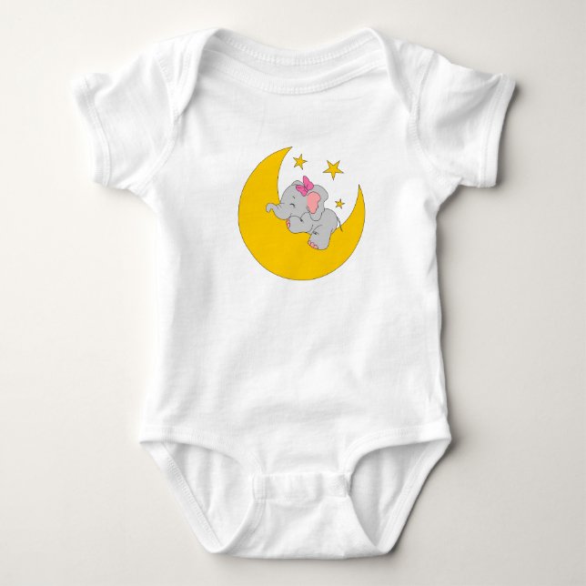 Kinderkörper mit niedlichem Cartoon-Elefant Baby Strampler (Vorderseite)