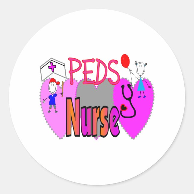 Kinderkrankengeschenke, einzigartige Fun Designs Runder Aufkleber (Vorderseite)