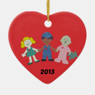 Kinderkrankenhaus Herzdekoration Keramikornament