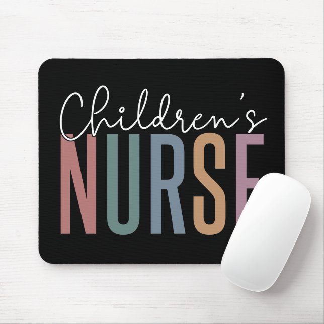 Kinderkrankenhaus | Retro Children's Nursing Mousepad (Mit Mouse)