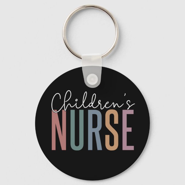 Kinderkrankenhaus | Retro Children's Nursing Schlüsselanhänger (Vorderseite)