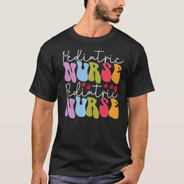 Kinderkrankenpfleger Leopard Print Nursing School  T-Shirt (Vorderseite)