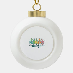 Kinderkrankenschwester Dinosaurier Vintage Style S Keramik Kugel-Ornament