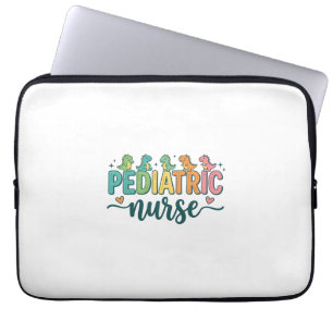 Kinderkrankenschwester Dinosaurier Vintage Style S Laptopschutzhülle