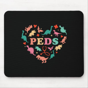 Kinderkrankenschwester-Team Süße Bunte Dinosaurier Mousepad