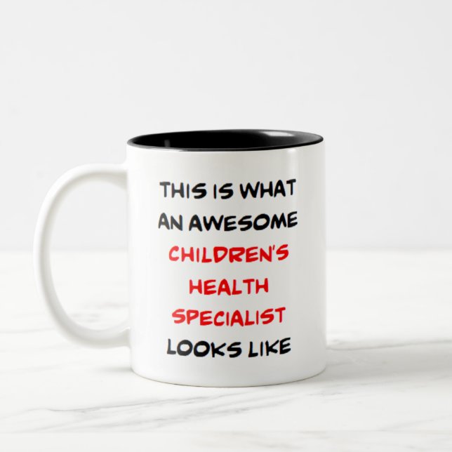 Kinderkrankenspezialist, phantastisch zweifarbige tasse (Links)