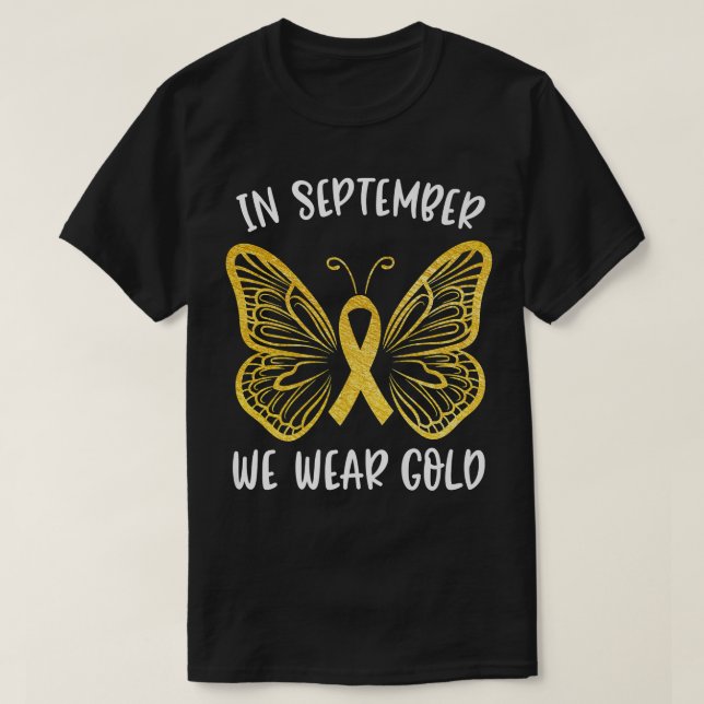 Kinderkrebs-Bewusstsein im September Wir tragen Go T-Shirt (Design vorne)