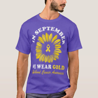 Kinderkrebs-Bewusstsein im September Wir tragen Go T-Shirt